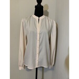Treasure & Bond Womens Long Sleeve Top Button Front Blouse Size Small S NWT